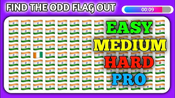 Find The Odd One Out Flag | Emoji Quiz | Easy, Medium, Hard & Pro😇