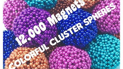 Tutorial | Hexagon / Triangle Duo  Sphere | 12,000 Magnets | Colorful Cluster | Magnetville