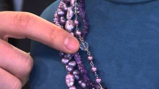 Echo of the Dreamer Cultured Pearl and Gemstone TorsadeNecklace with Alberti Popaj