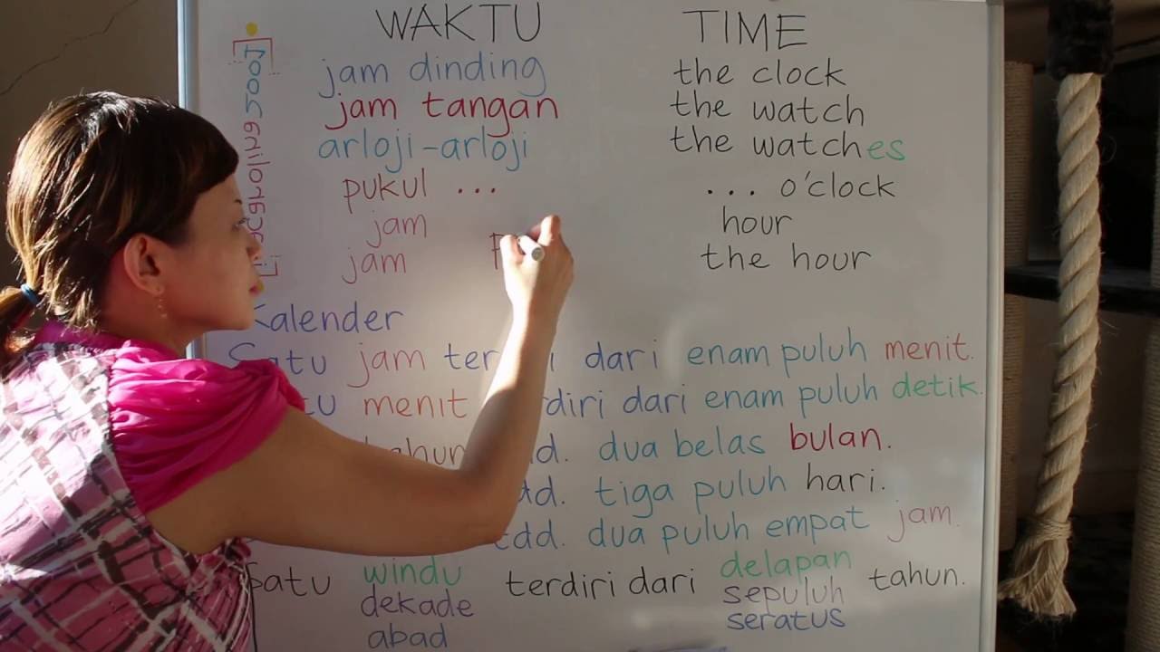 LEARN INDONESIAN LANGUAGE #48 TIME 1.0 - WAKTU 1.0 - YouTube