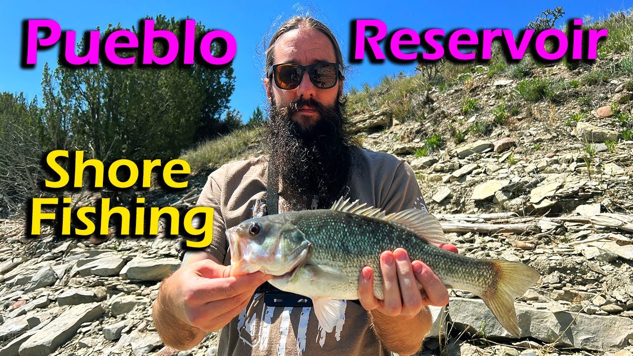 Shore Fishing Pueblo Reservoir bass fishing fun