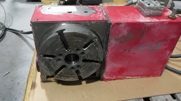 Haas HRT-210 Programmable Rotary Table 8.3" Faceplate, Brush Drive Motor, Cable & Connector
