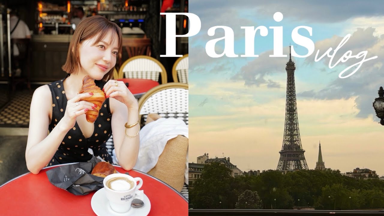 パリでカフェ巡りとショッピング🇫🇷海辺の街ドーヴィルへ⛱️ ｜Paris Vlog