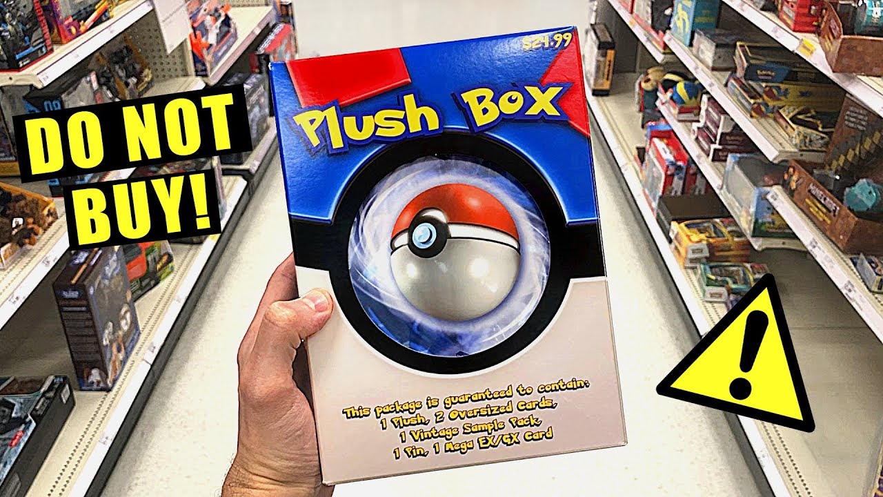 Please Do Not Buy This Opening New Plush Box Pokemon Cards Boxes At Target Store Youtube