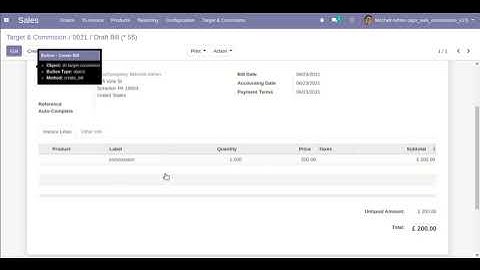 Sales Commission Based On Target Odoo