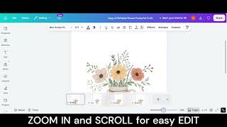Editable Flower Footprint Craft How To Edit Tutorial