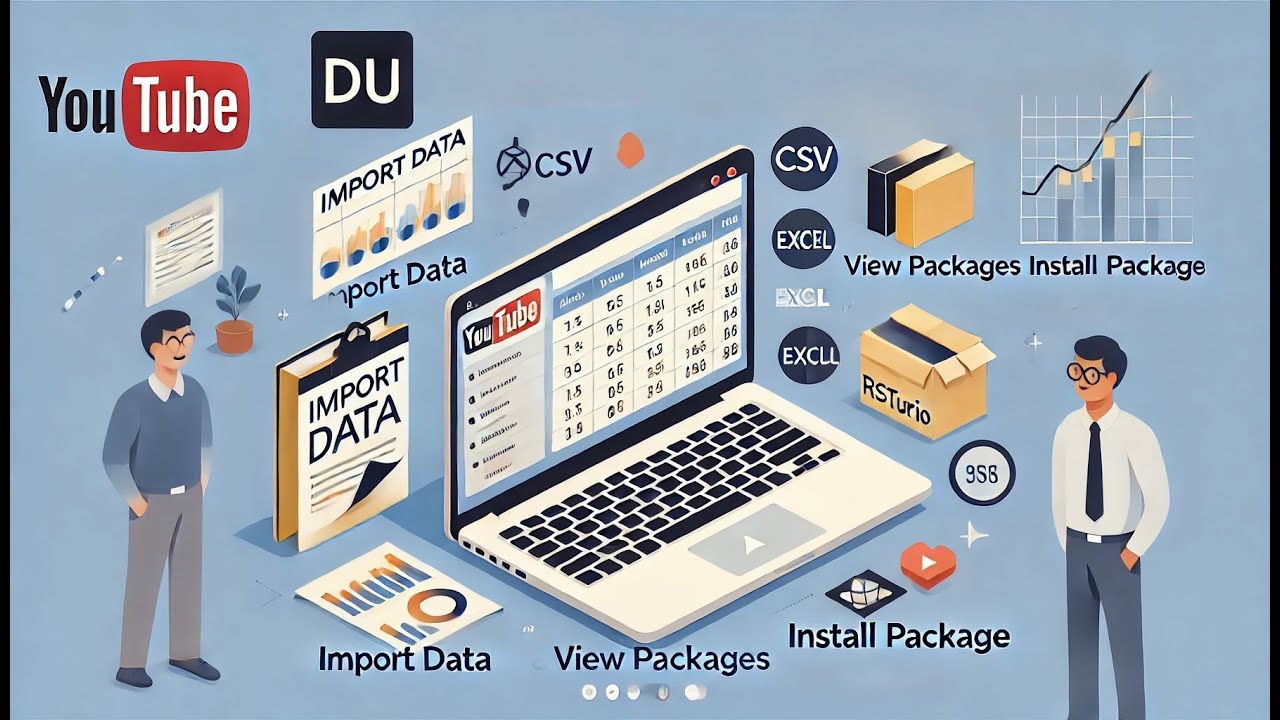 How To Import and View Data And Download Packages  in RStudio | Business Analytics | Practical | DU