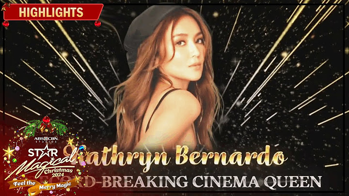 Kathryn Bernardo receives the Record-breaking Cinema Queen Award | Star Magical Christmas 2024