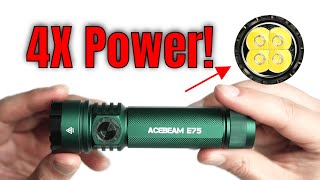 Acebeam E75 Flashlight Review: Are Quad-LED Lights a GIMMICK