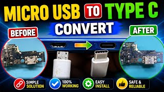 I convert micro usb to type c port : micro usb me type c port replace #gt961