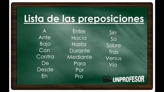 Los adverbios, las preposiciones y las conjunciones