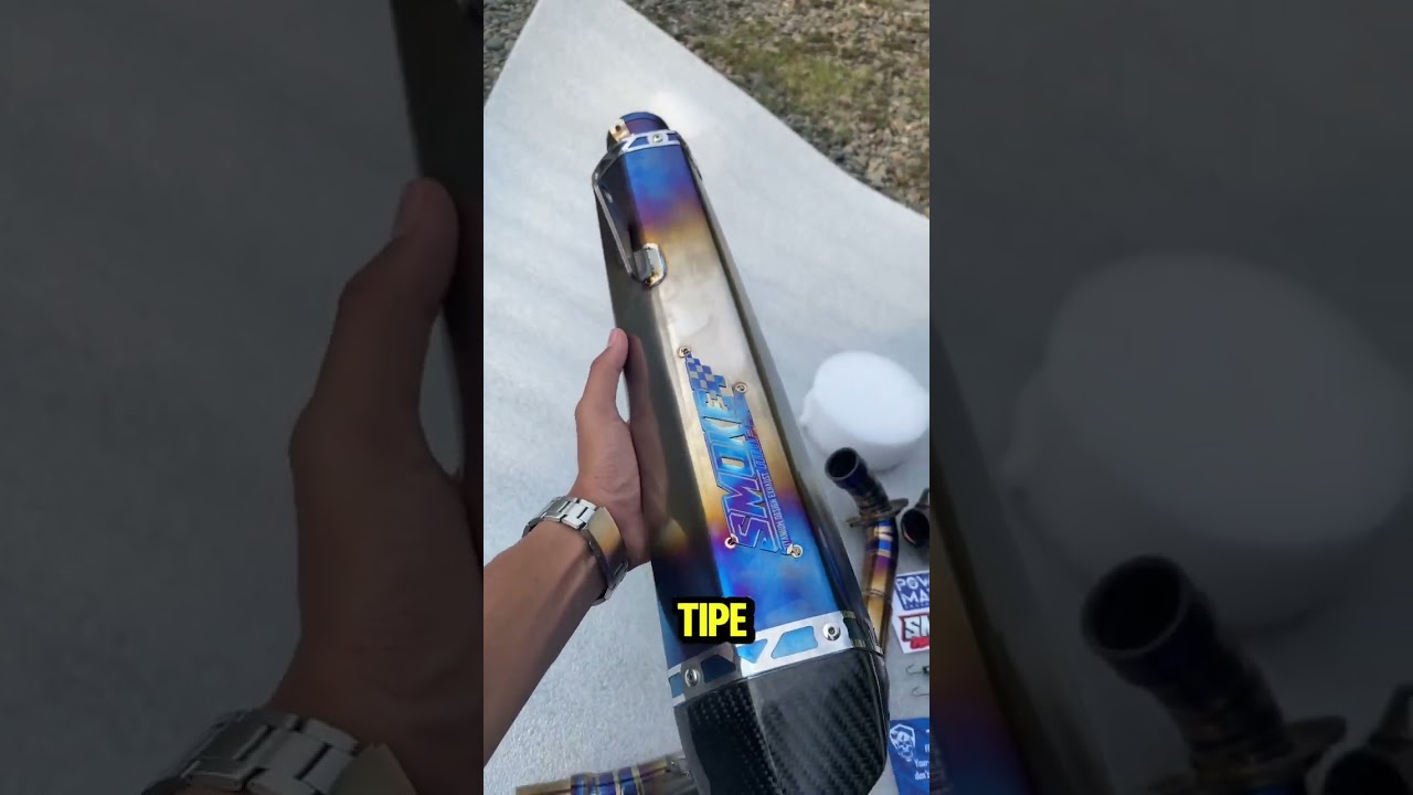 Knalpot titanium Yamaha Xmax 250 300 cc by smoke muffler 