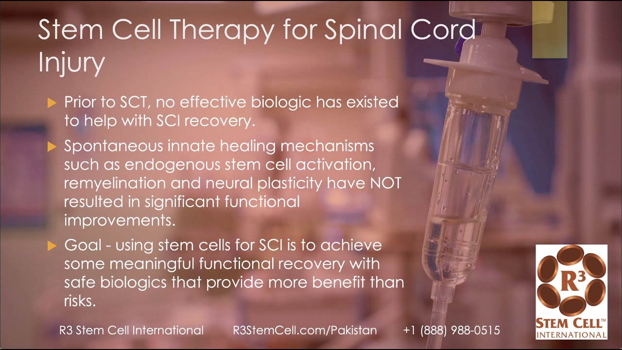Stem Cell Therapy for Spinal Cord Injury in Pakistan - YouTube