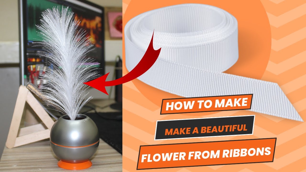 How To Make A Beautiful Flower Using Ribbon Satins | DIY - YouTube