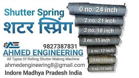 Shutter Spring Machine Manual 9827387831