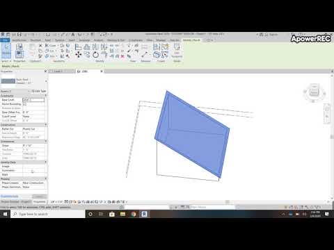 How to create a slopped roof