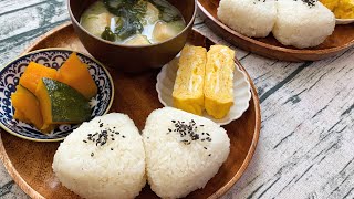 サラリーマンが出勤前に作る朝ごはん【シンプル和食プレート】