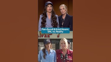 Pam Bondi SNL Parody: Side by Side