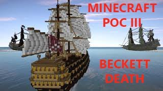 Minecraft Pirates of Caribbean - Beckett Death Recreation (Better Version)