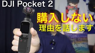【DJI Pocket 2】買わない理由を話します