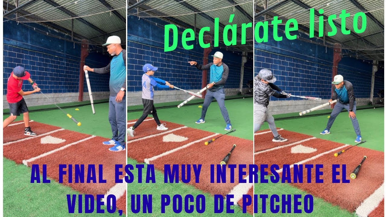 ANTES DE TU QUERER LLEVAR LA PELOTA A LA BARDA MEJOR MEJORAR LA MECÁNICA DE BATEO🔥🔥PITCHEO AL FINAL🔥