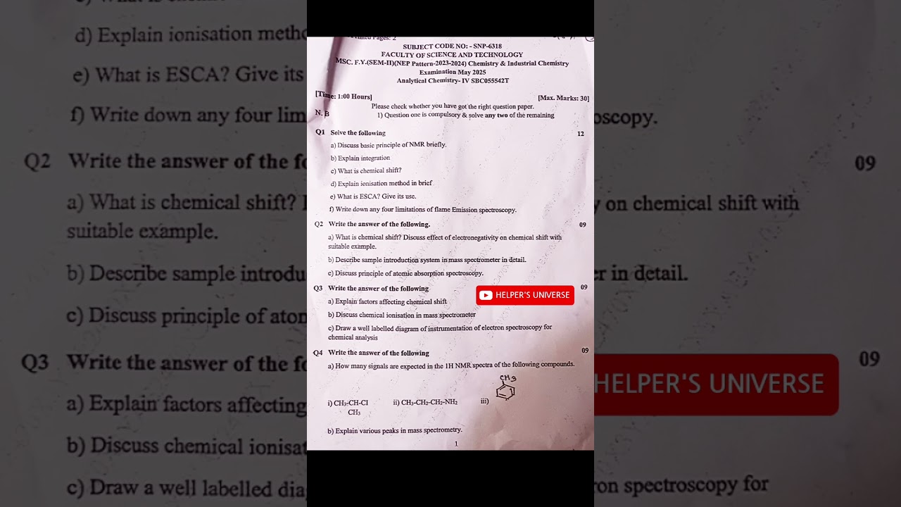 Analytical Chemistry lV/MSc chem|FY/sem 2/ 