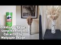 Upcycled Pringle Can and Wallpaper Vase Tutorial - Add Some Style to Your Decor