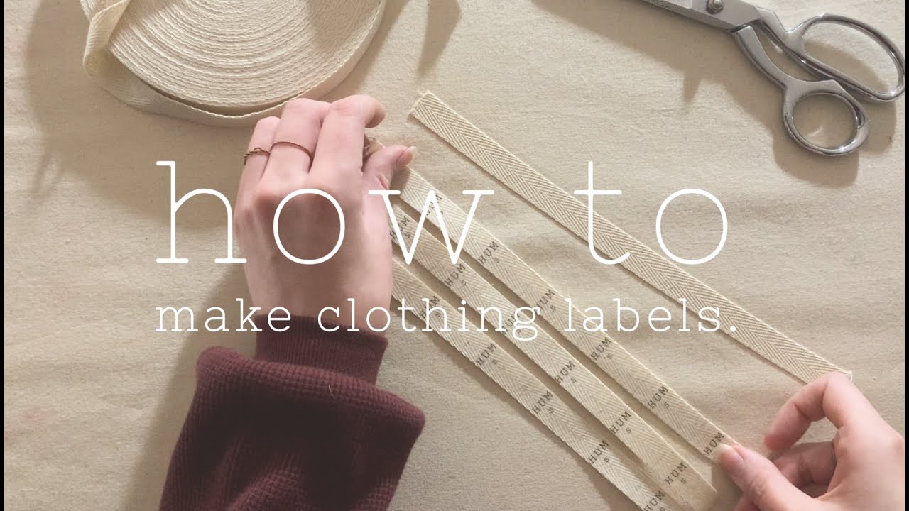 How To Make Your Own Clothing Labels Youtube