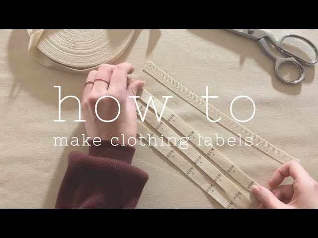 DIY: Make Your Own Clothing Labels : 5 Steps - Instructables