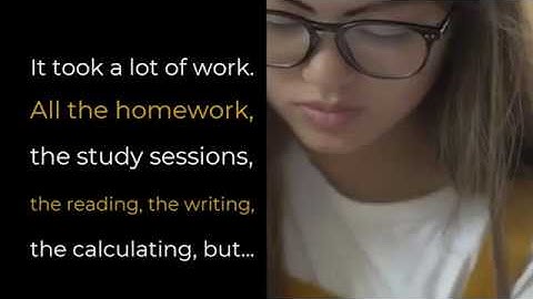 Dear Class of 2020-Make every minute count