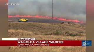 Wildfire prompts evacuations in Waikoloa Village