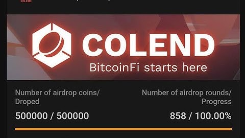 ubwo Colend mining yarangiye dore icitonderwa udakwuye gucikwa kubijanye n