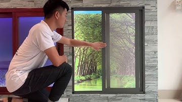 Cửa Lưới Chống Muỗi Mở Lùa Gối Đầu Lưới Inox304