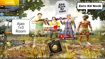 Random Conqueror Player Call Me Noob and I Challenge For Room | PUBG Mobile