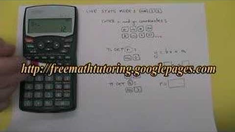 Find r-Value and Equation of Regression Line