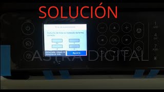 REPROGRAMAR impresora EPSON WF2850/2870 XP4100 (ERROR CARTUCHO de tinta NO INSTALADO correctamente)