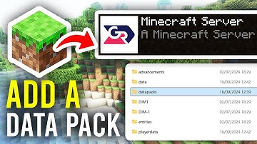 How To Add Data Pack To Minecraft Server - Full Guide