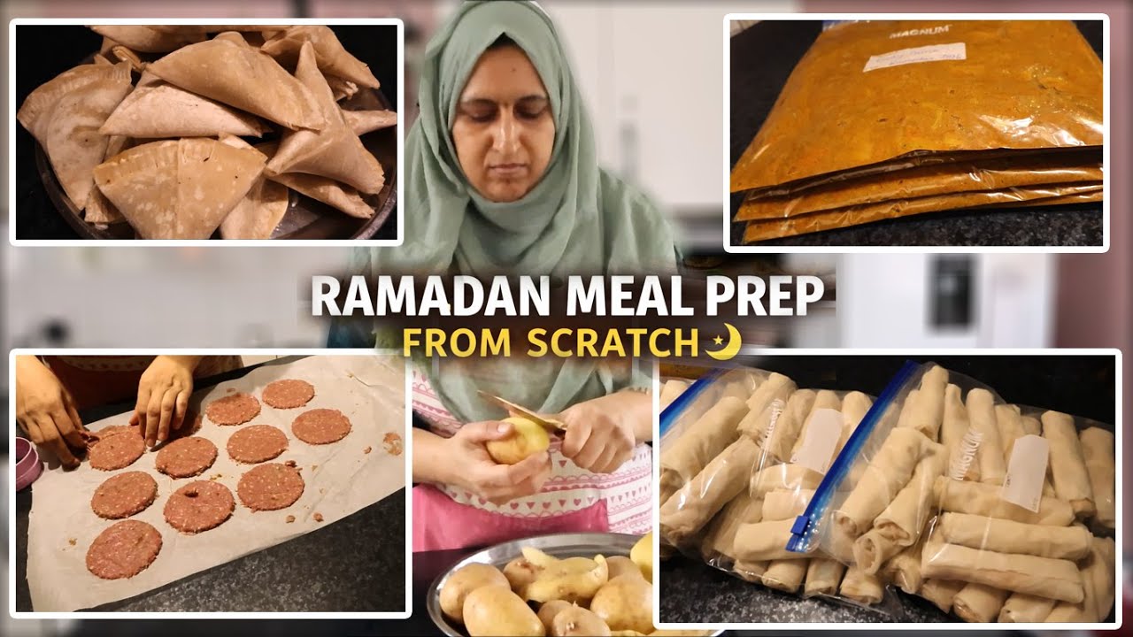 RAMADAN MEAL PREP 2026 🌙 | Freezer Cooking From Scratch (Curries, Samosas & More!)