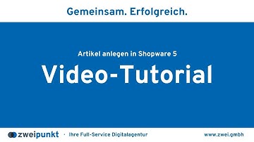 Artikelanlage in Shopware 5 | Video-Tutorial | Shopware 5 Grundlagen