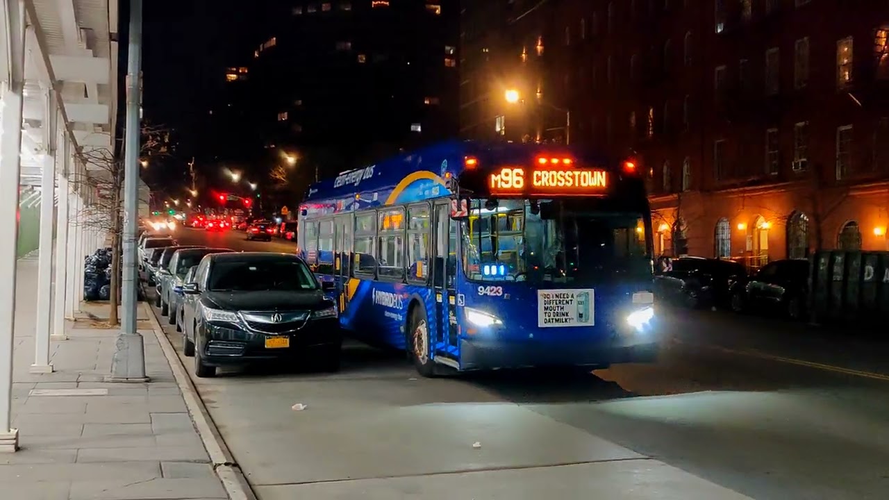 NYCT Bus: 2022 New Flyer XDE40 9423 on the M96 at East 96th Street