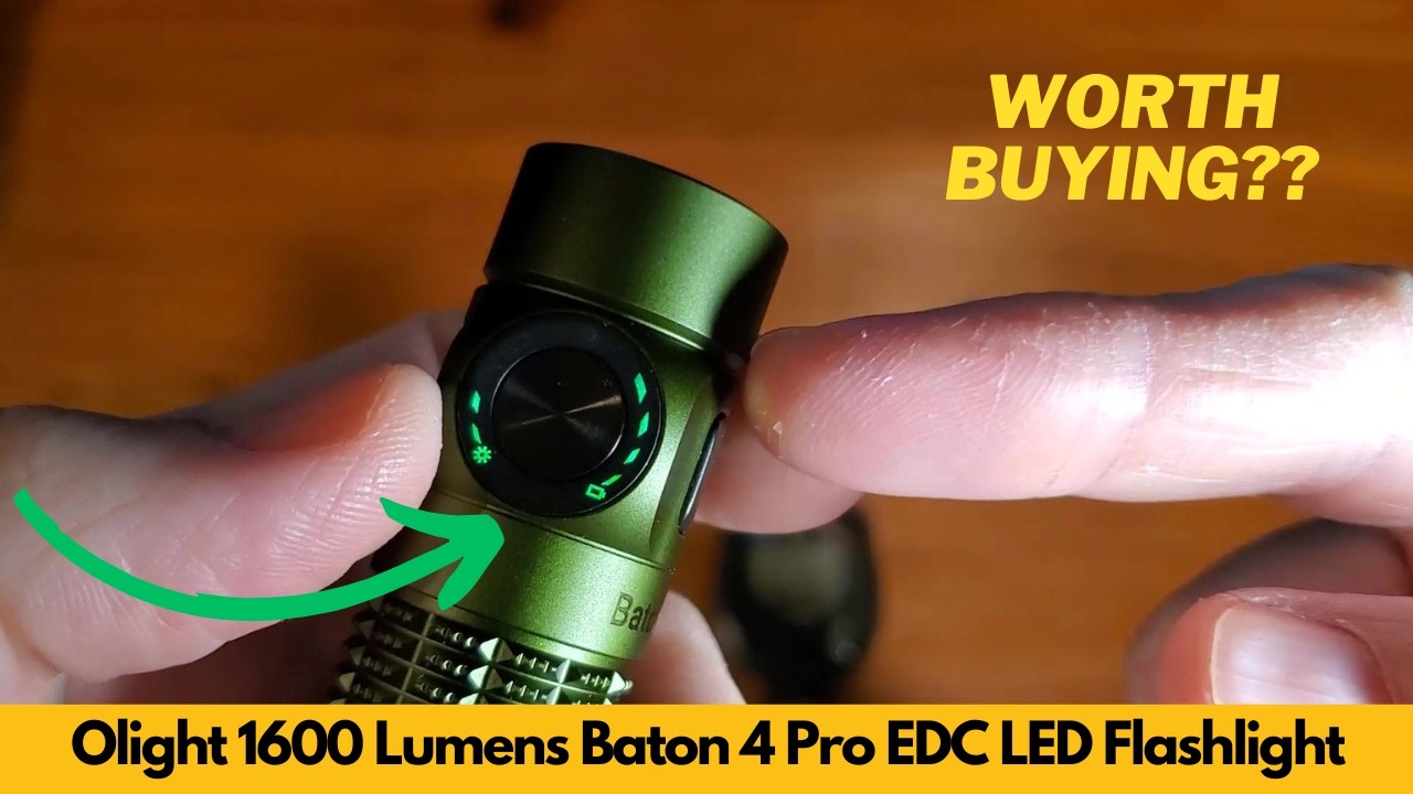 Olight Baton 4 Pro 1600 Lumens Rechargeable Small Pocket LED