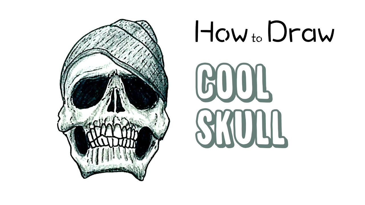 Featured image of post Cool Skull To Draw - 1) draw a rectangle that will define the conditional proportions and boundaries of the chosen drawing.