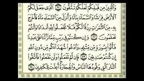 سورة البقرة من آية 1 الى آية 48  القارئ ماهر المعيقلي.