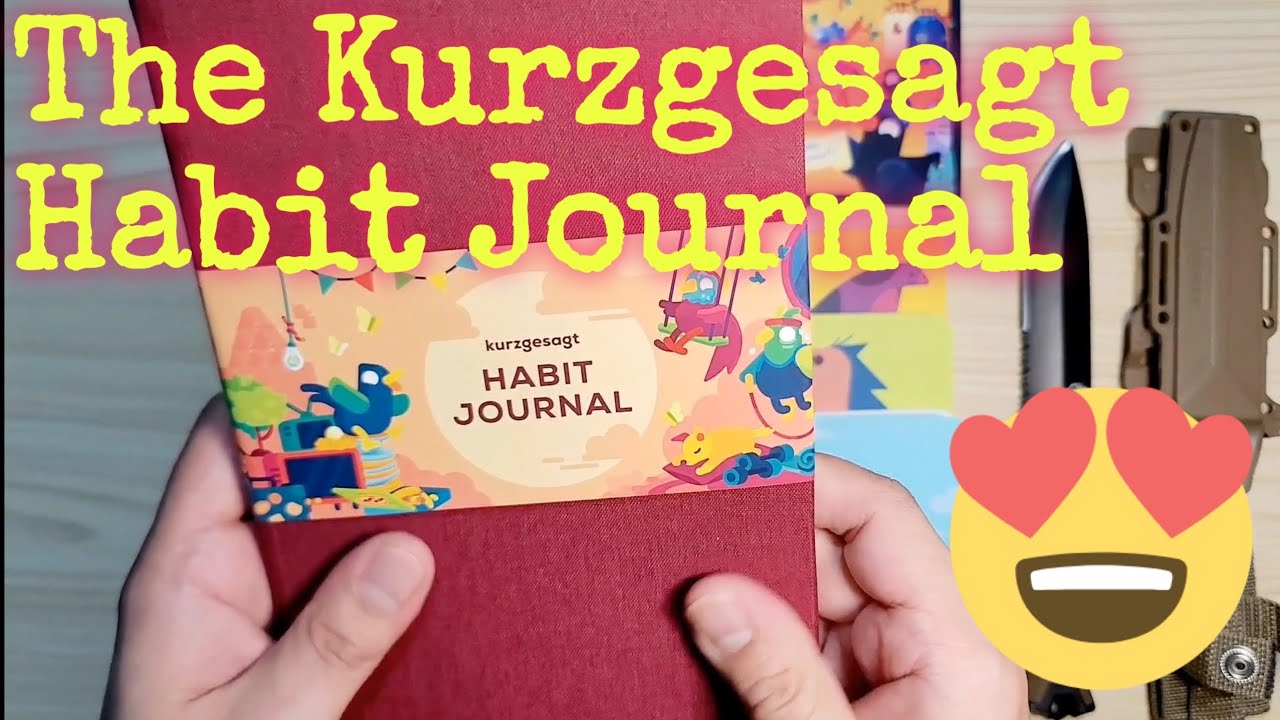 Unboxing Kurzgesagt Habit Journal and Notes kurzgesagt habits asmr 