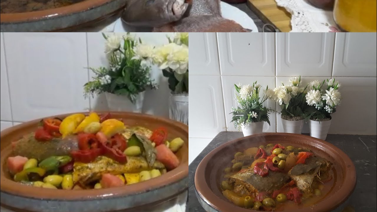 طاجين ديال الحوت بالشرمولة على حقو وطريقو كيجي روعة البنات