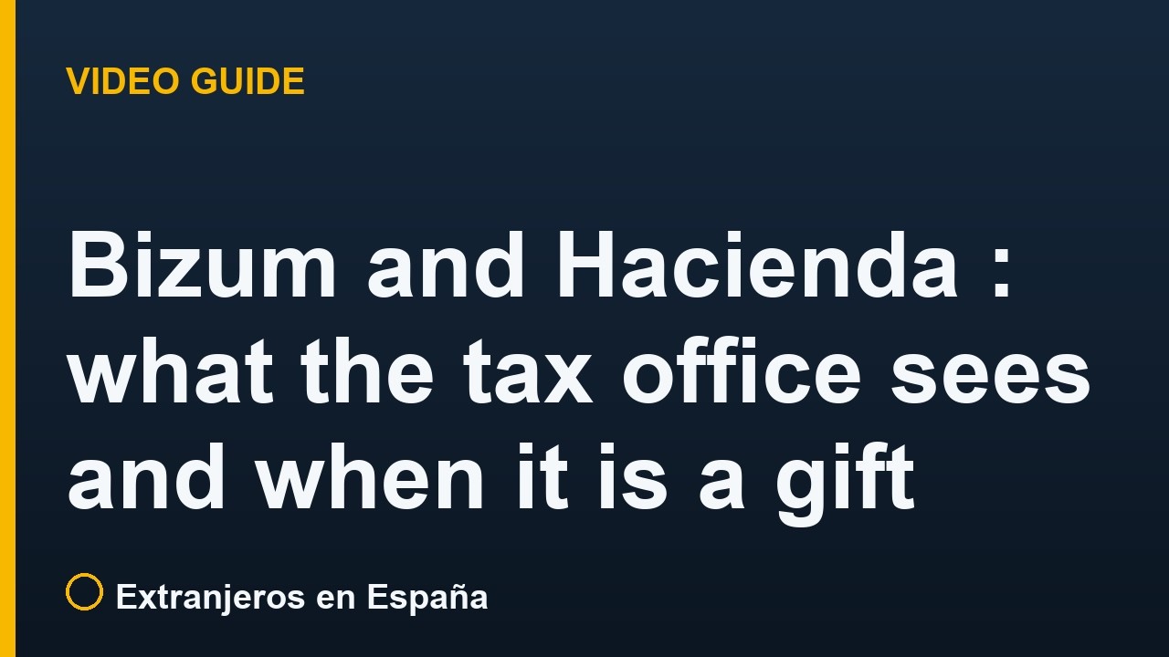 Bizum and Hacienda in Spain: what the tax office sees and when it is a gift