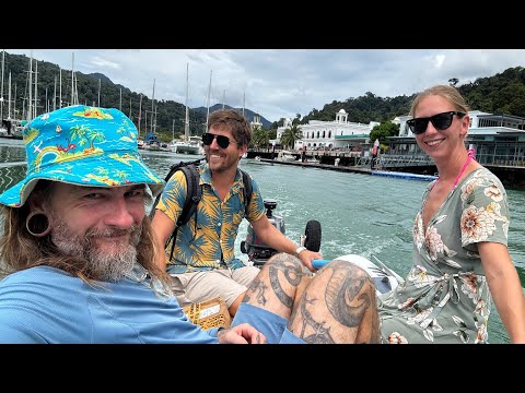 Visiting with @Sam Holmes Sailing  & @Ann-Elin Synnes  on Their new Catamaran Pickled Catfish
