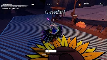 Roblox fisch getting lucid speed core for new update quests
