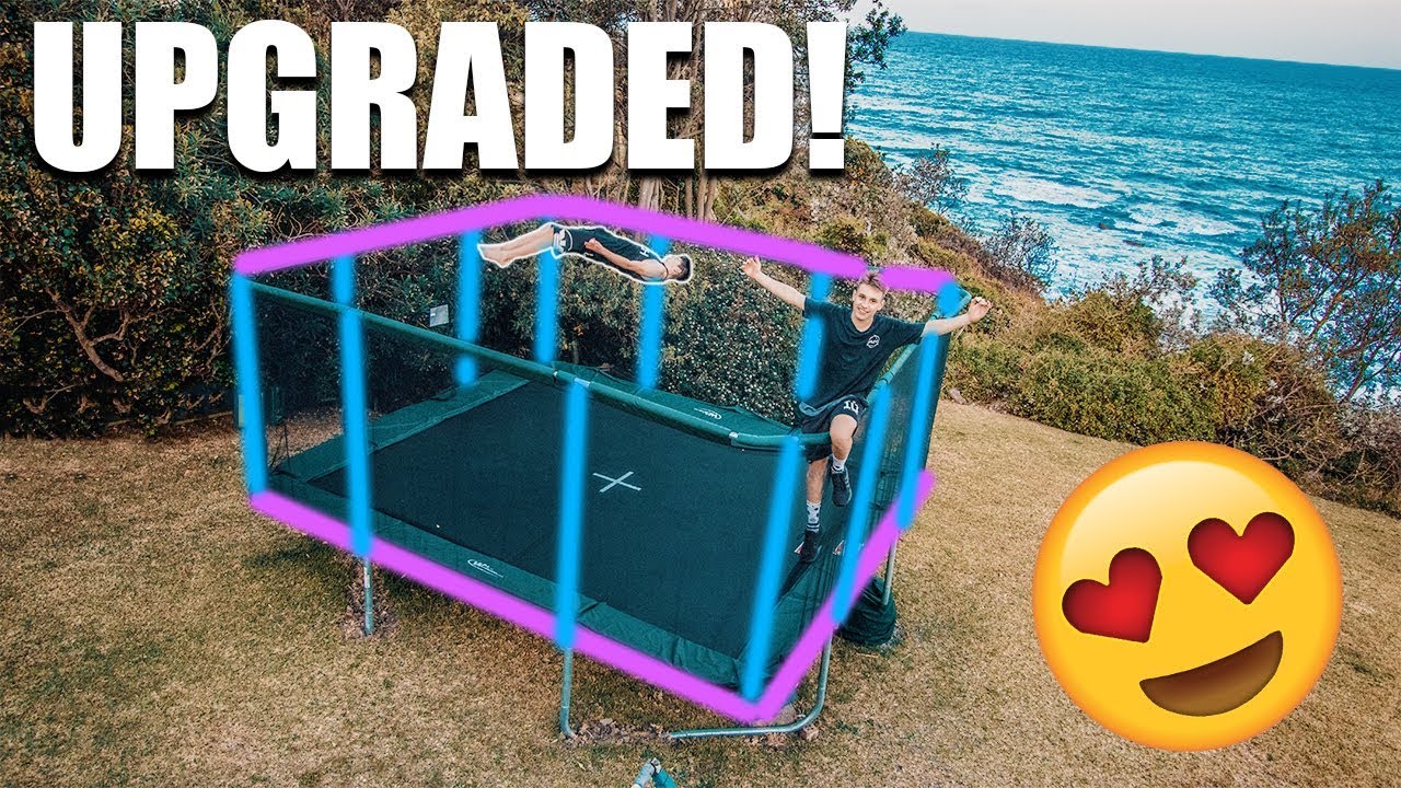 THE BIGGEST TRAMPOLINE EVER! *UPGRADED* YouTube