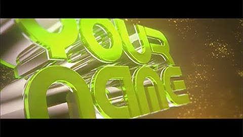 FREE 3D Text Sync Intro Template #97 (With free materials)